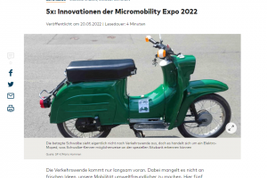 5xInnovationen der Micromobility Expo 2022