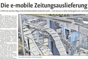 e-Mobile Zeitungsauslieferung - Zeitungstext