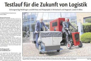 eMobilitätslogistik - Zeitungstext